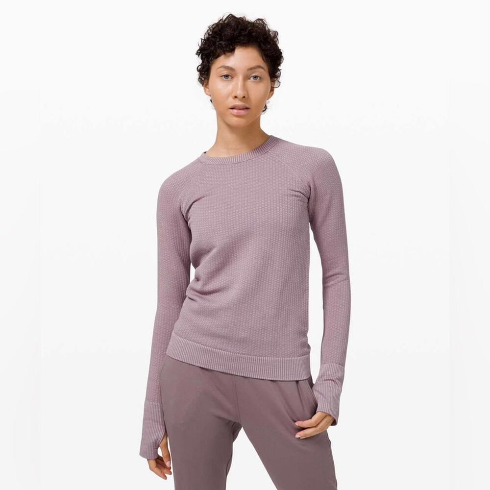 Lululemon Rest Less Pullover - Bubble Dot Violet Verbena - 4